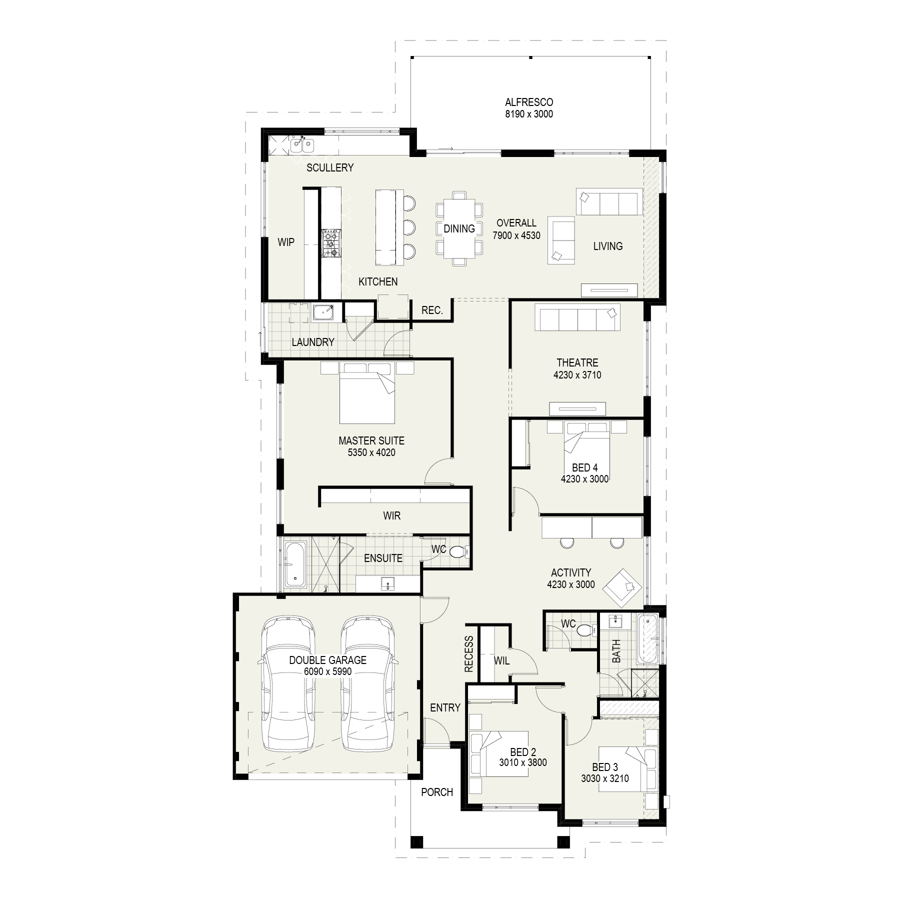 The Bremer Bay floorplan