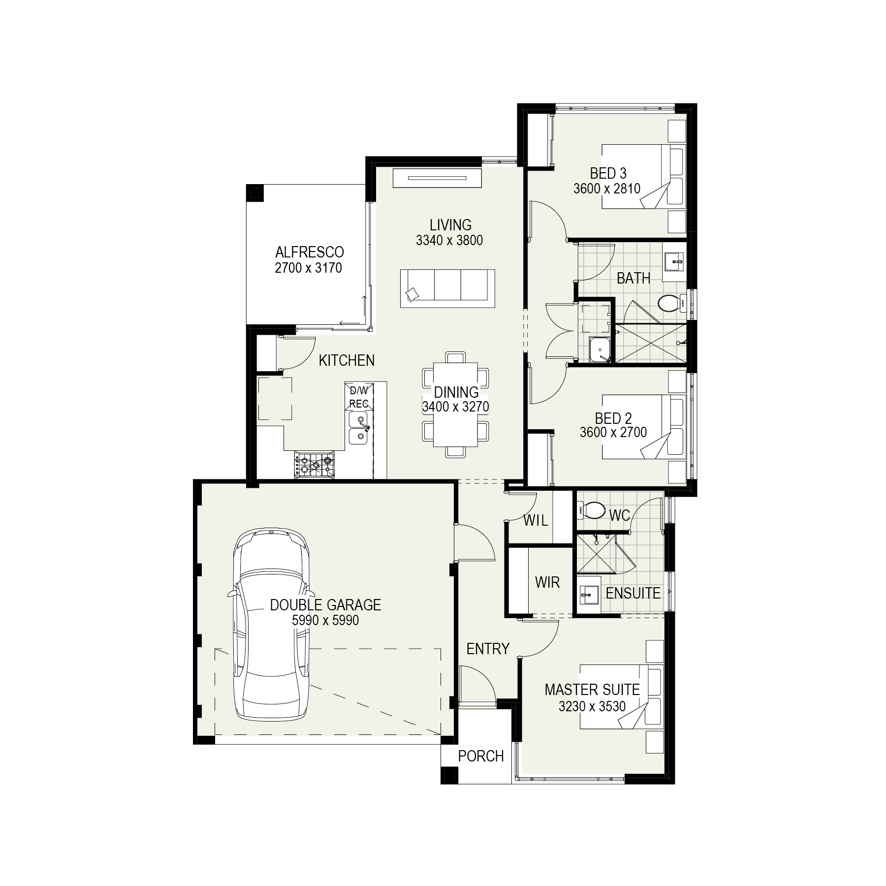 The Swan floorplan