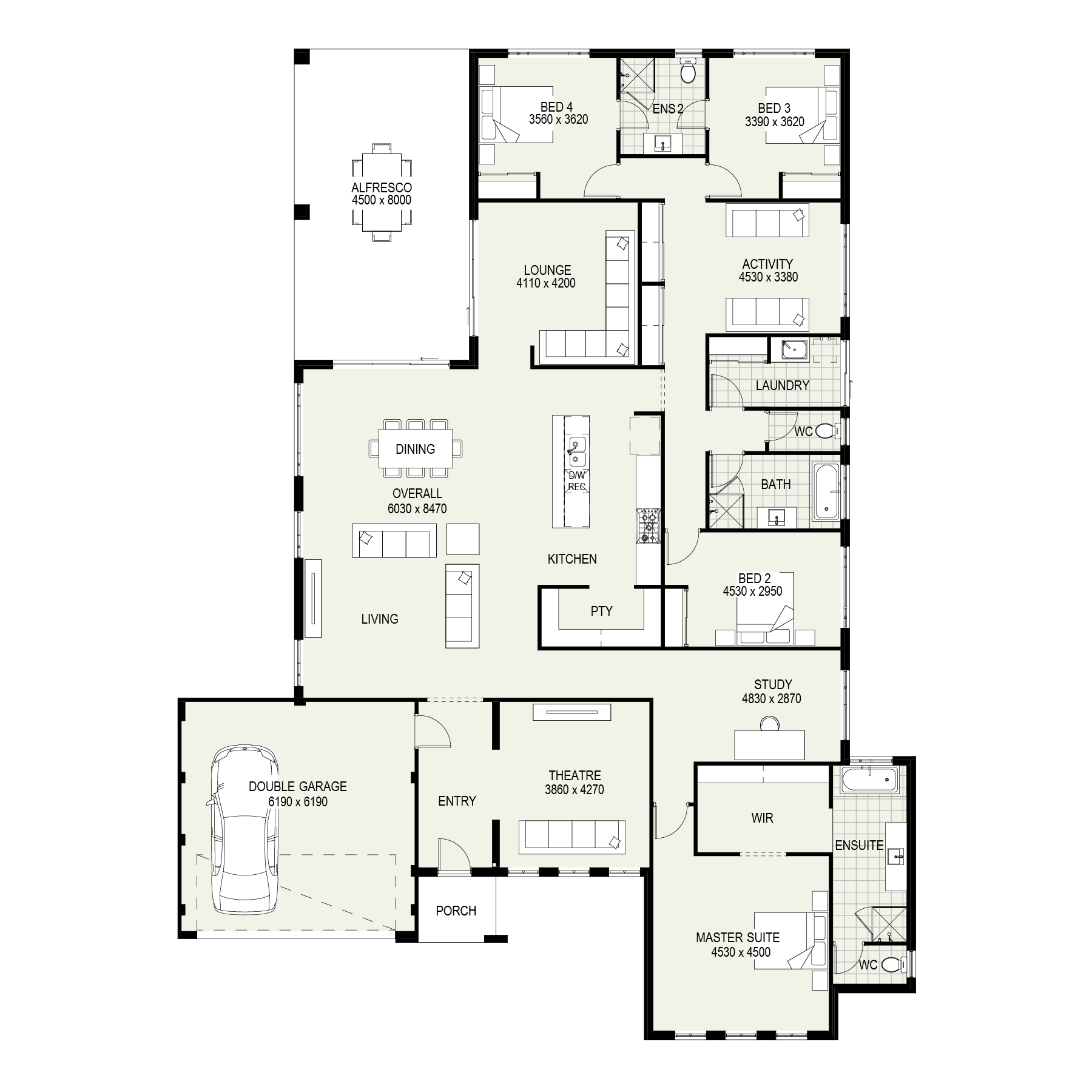 The Shoalwater floorplan