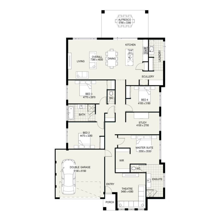 The Scotsdale floorplan
