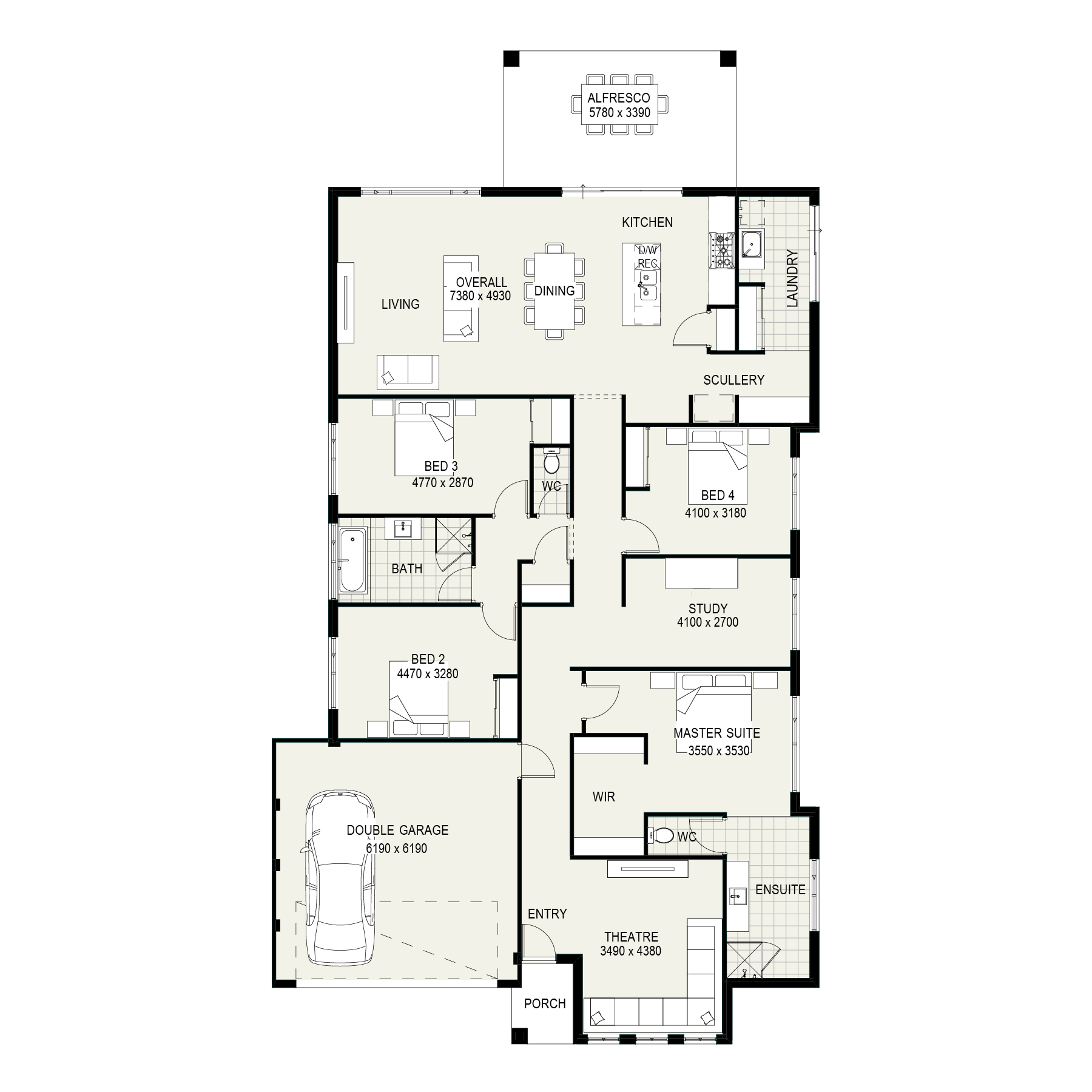 The Scotsdale floorplan