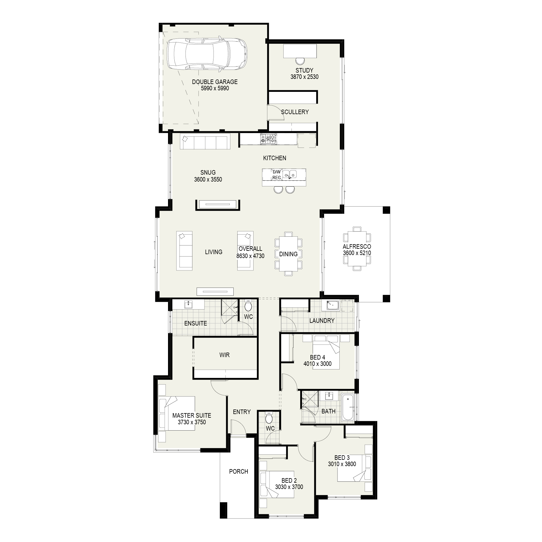 The Montebello floorplan