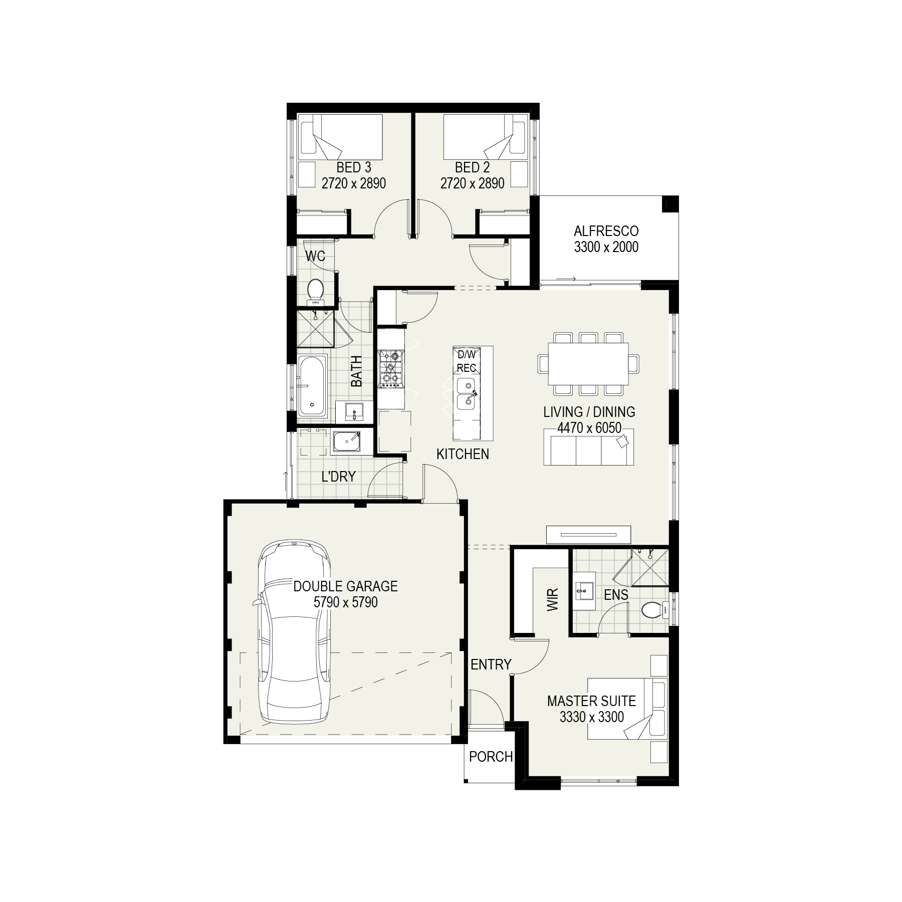 The Kalgoorlie floorplan