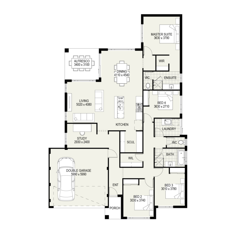 The Hillier floorplan