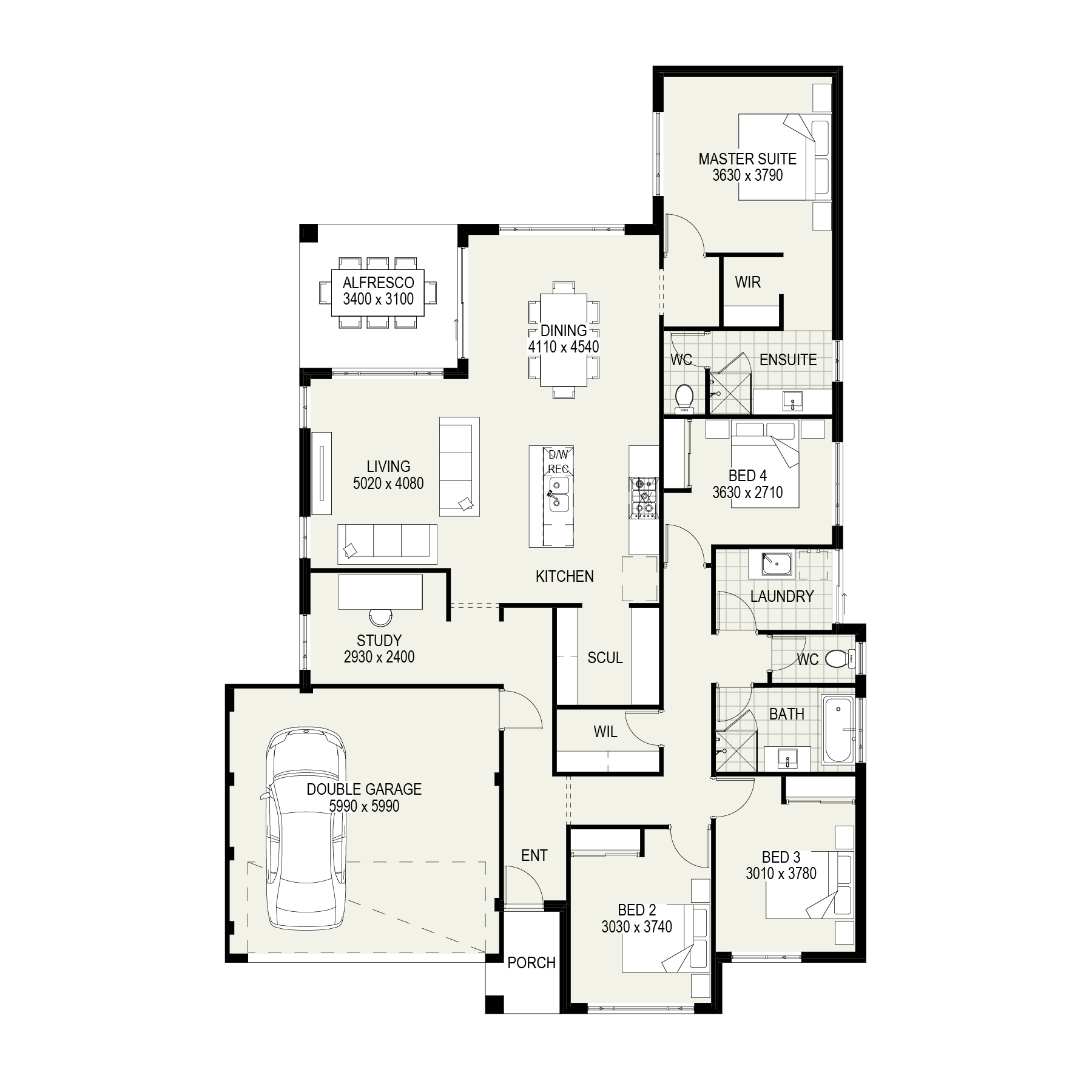 The Hillier floorplan