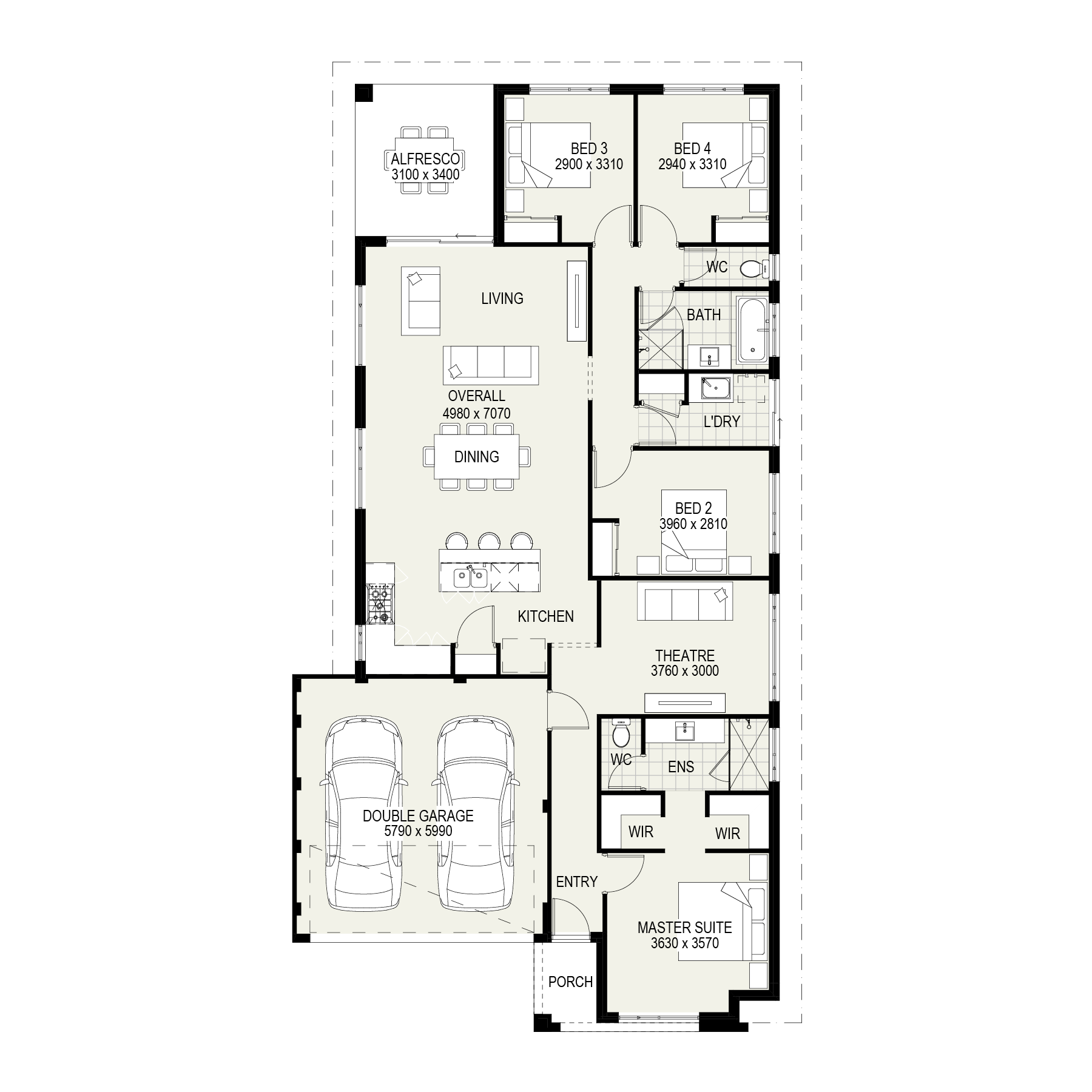 The Hamersley floorplan
