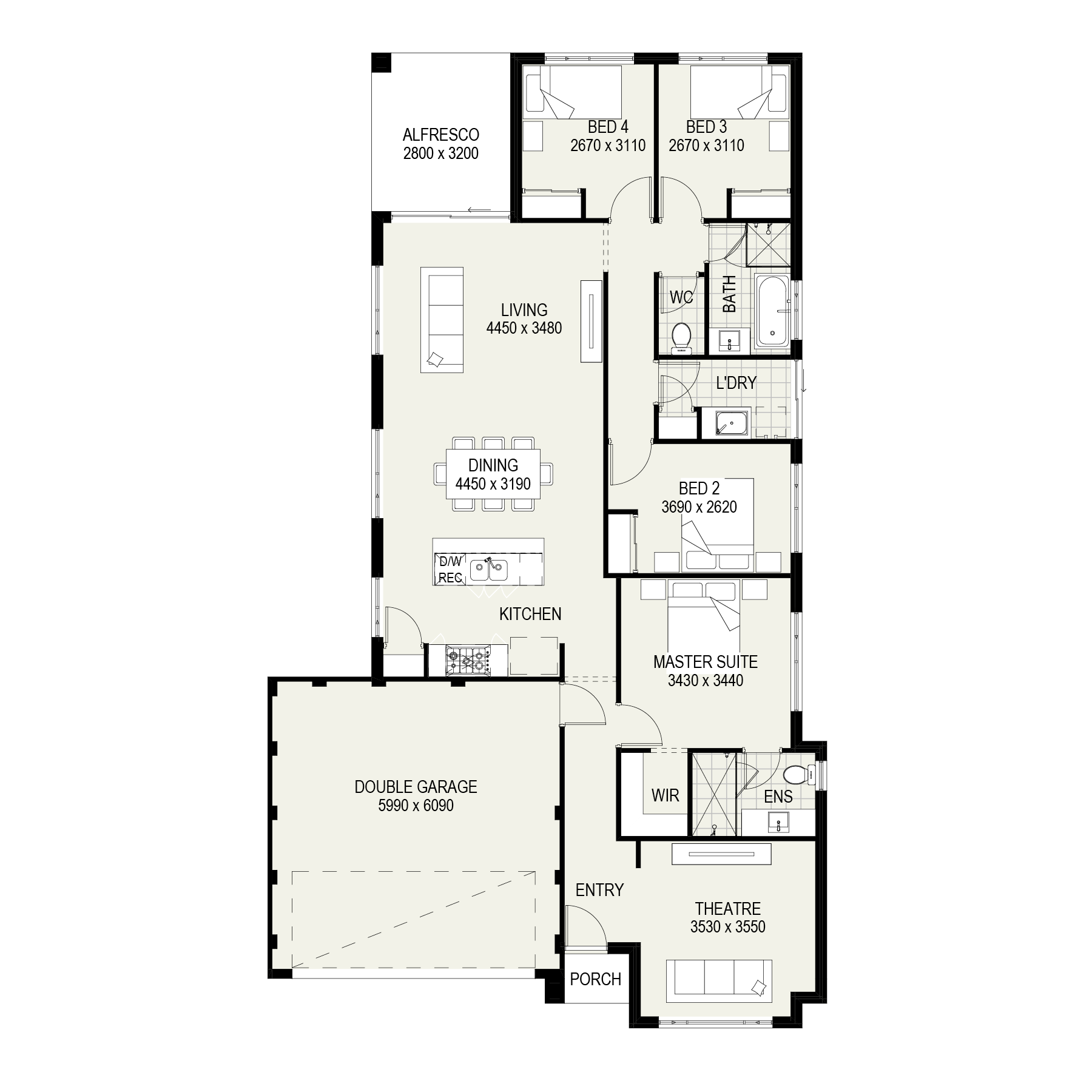 The Guildford floorplan