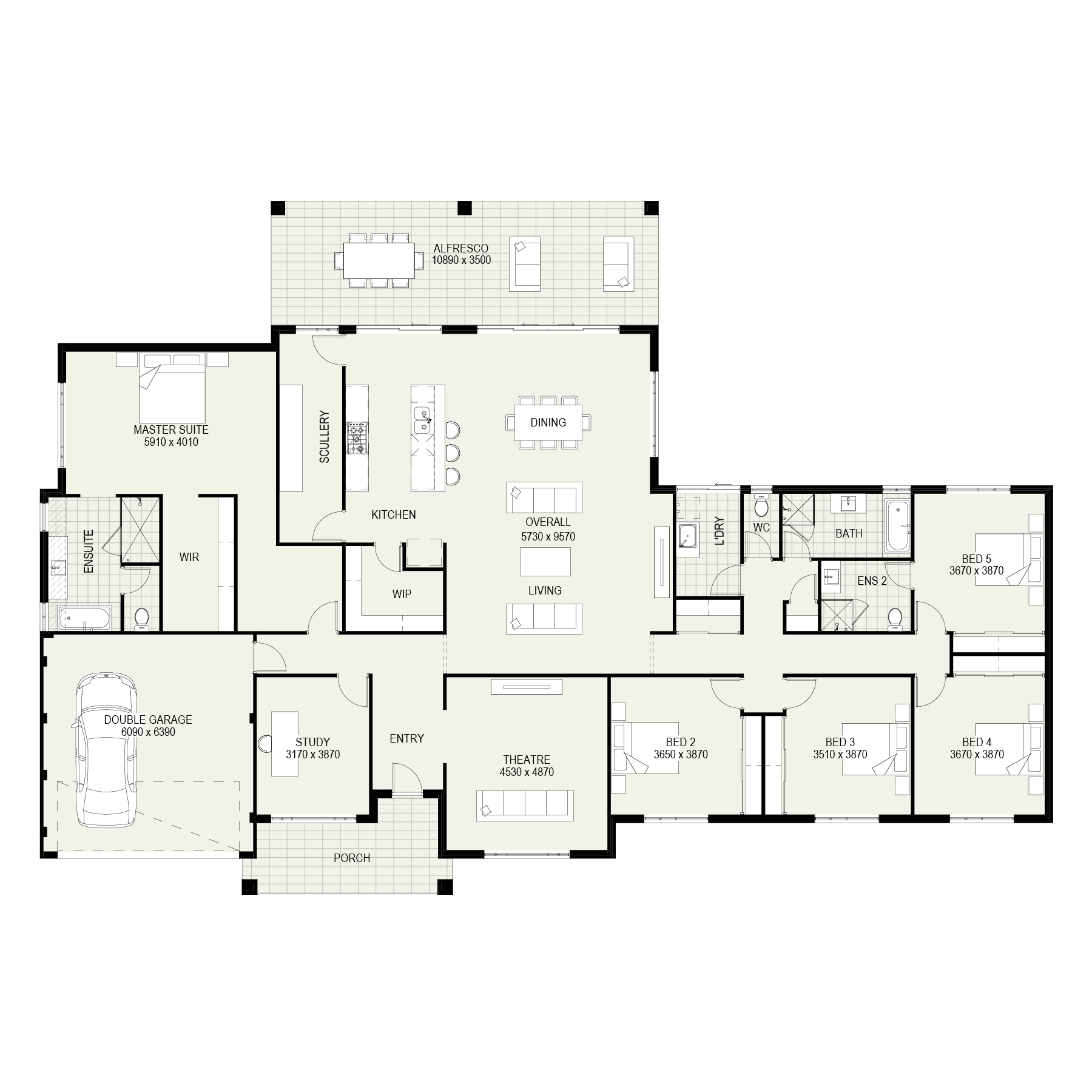 The Esperance floorplan