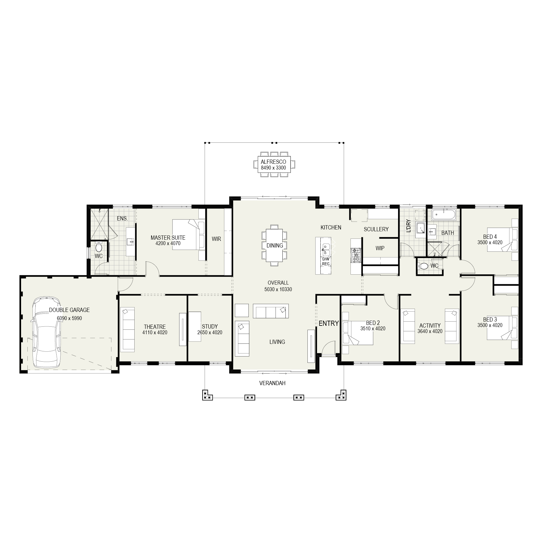 The Chidlow floorplan