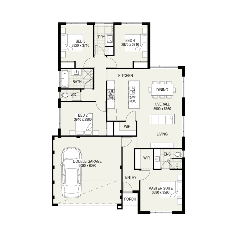 The Caversham floorplan