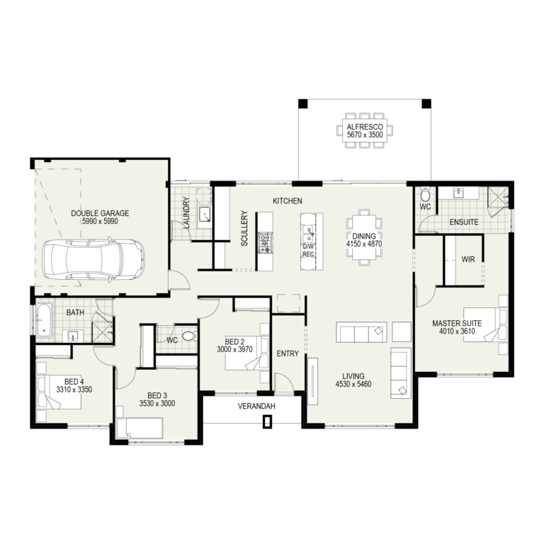 The Busselton floorplan