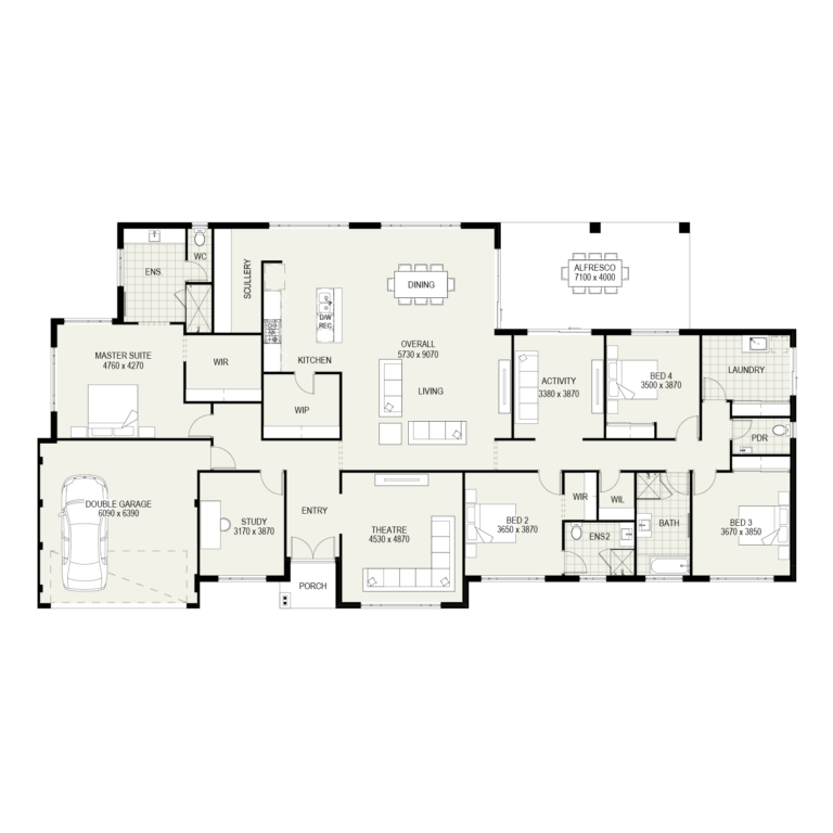 The Bridgetown floorplan