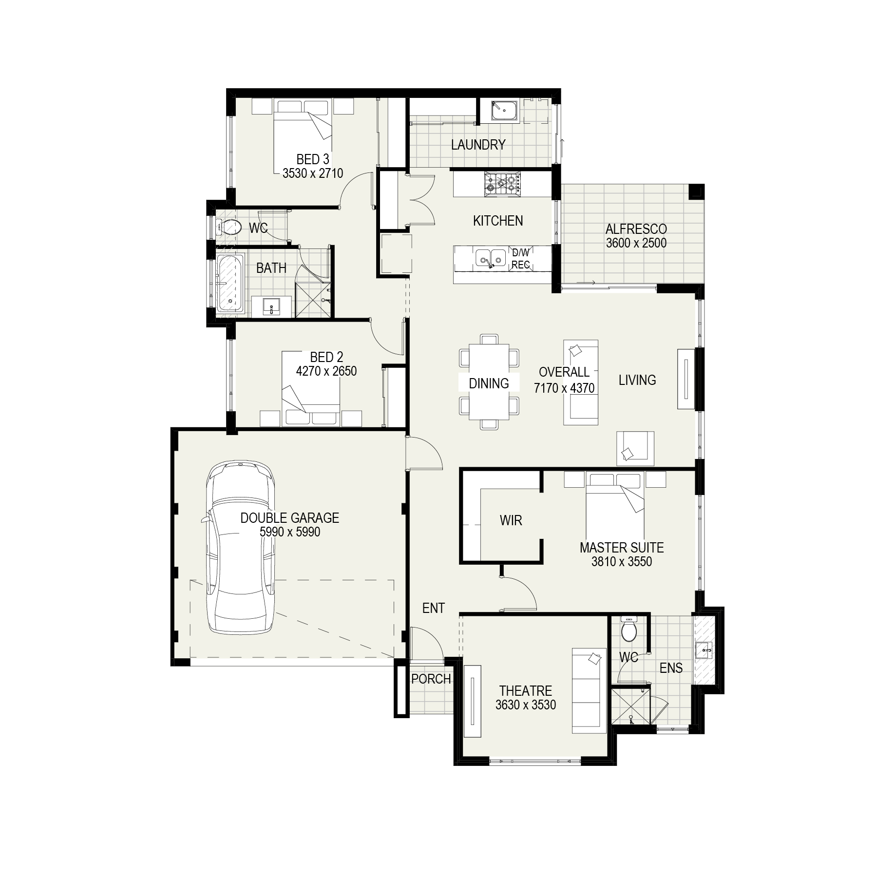 The Broome floorplan