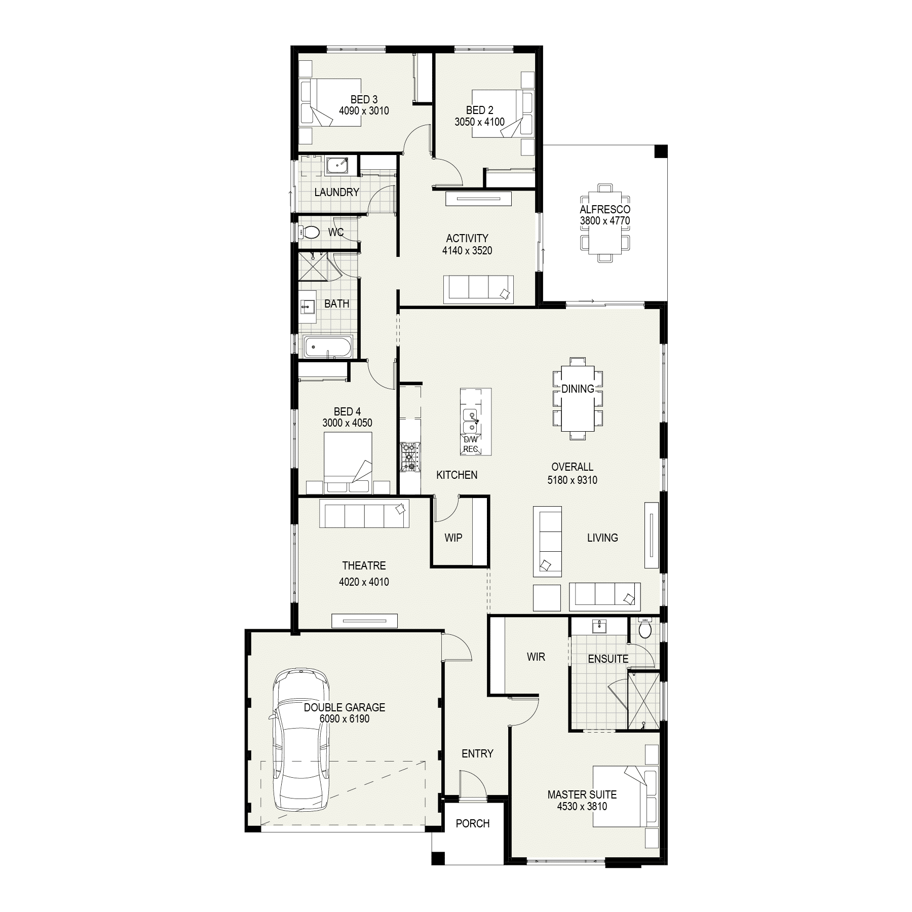 The Blackwood floorplan