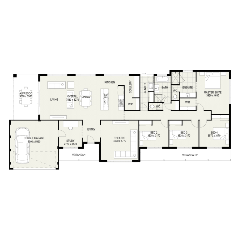 The Albany floorplan