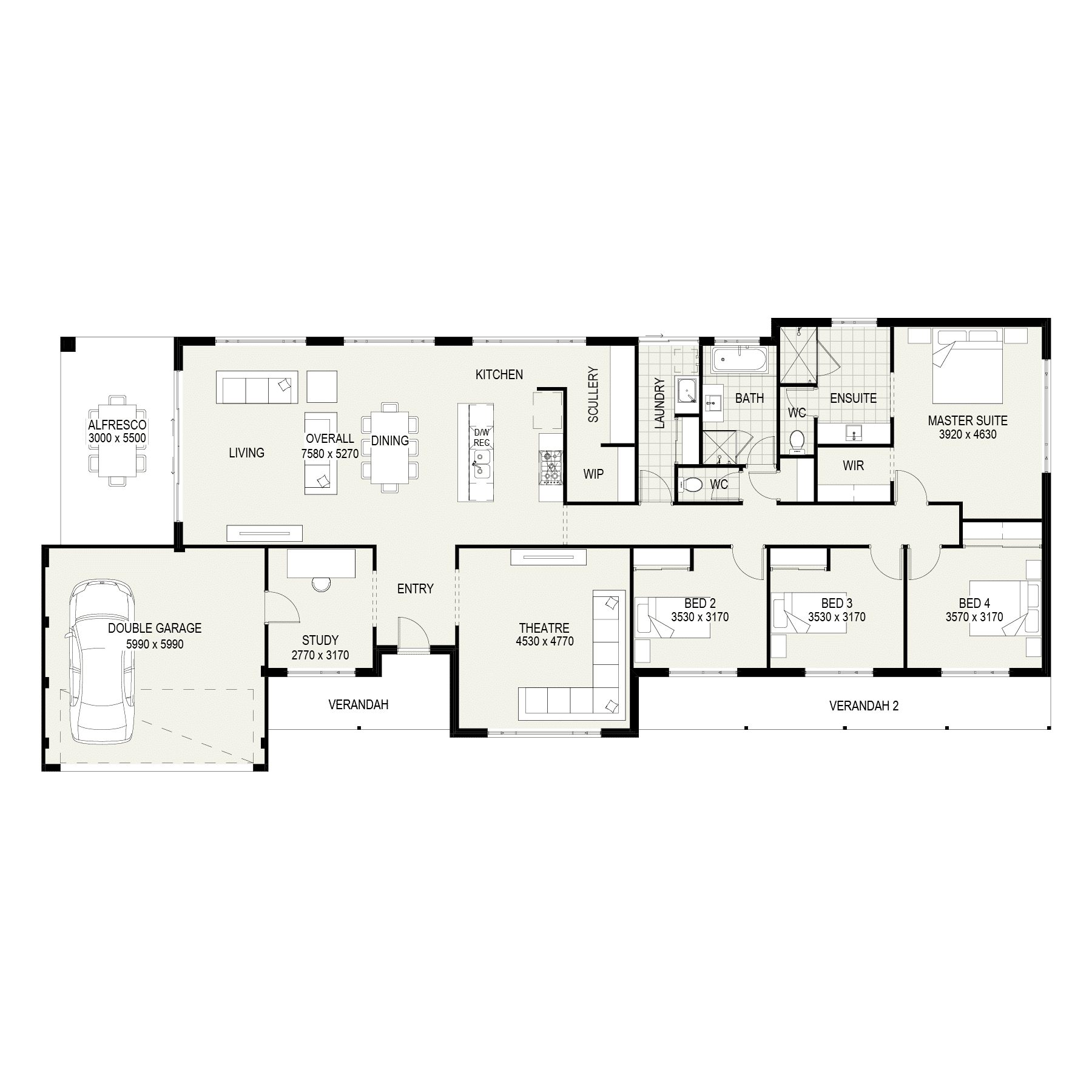 The Albany floorplan