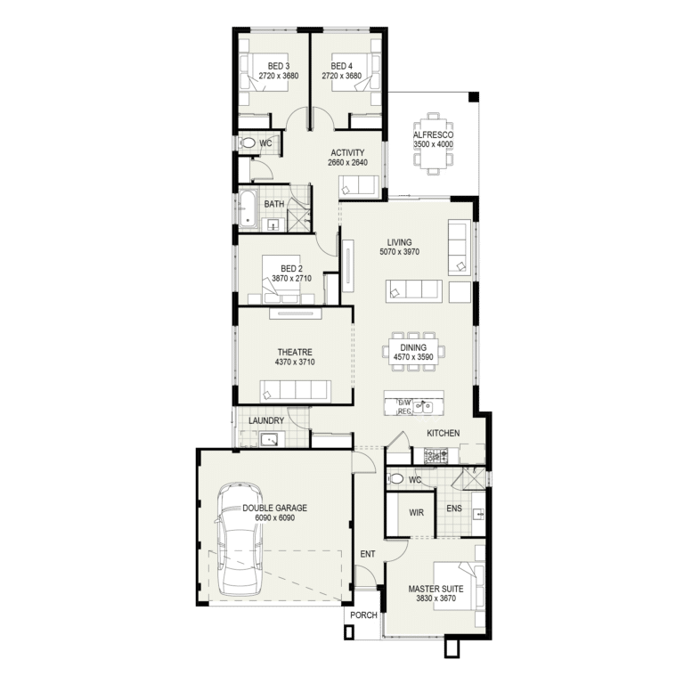 The Abrolhos floorplan