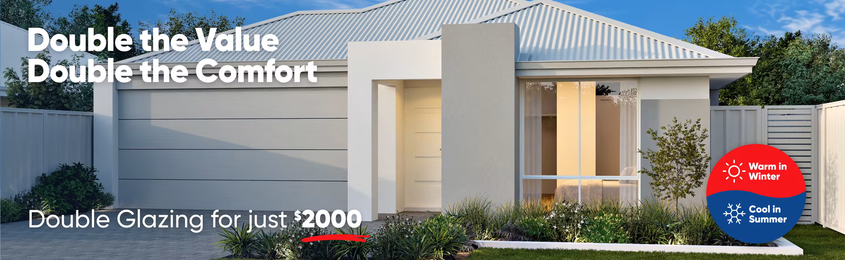 Double the Value Double the Comfort Promo Landing Header 2400x1200