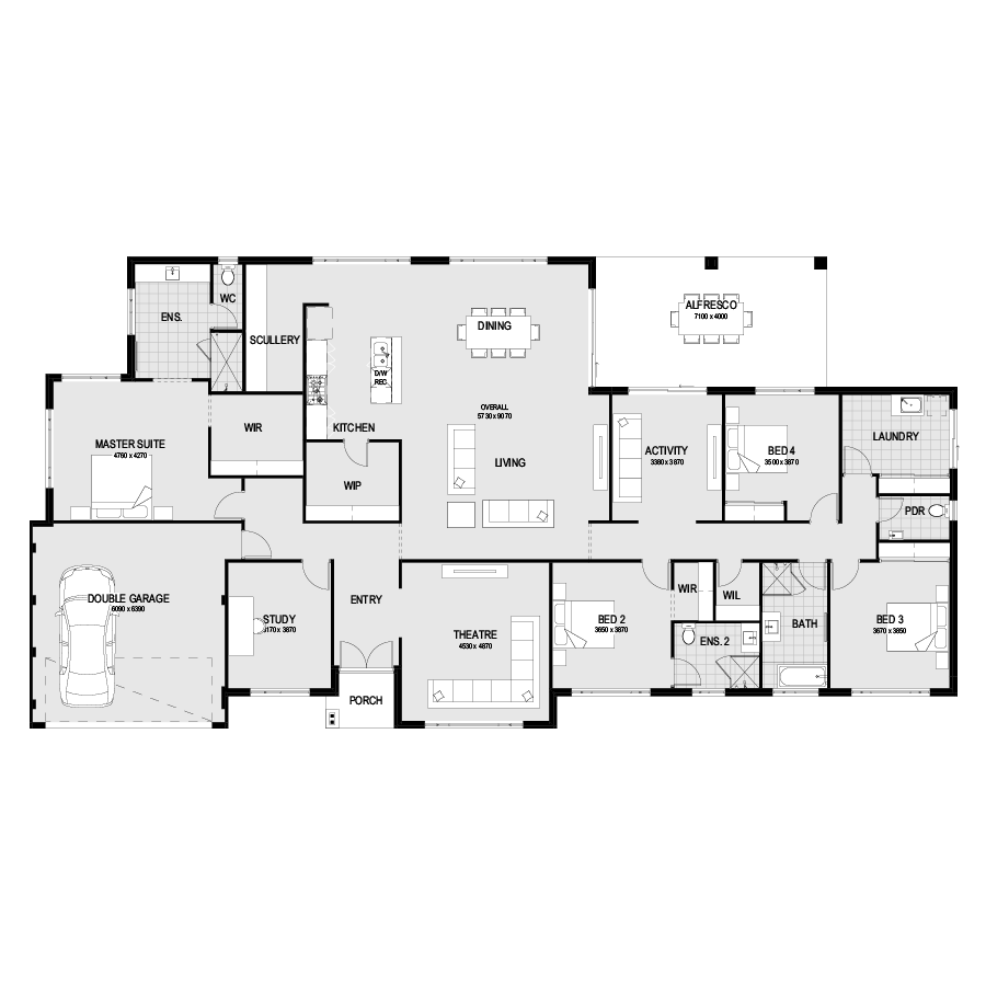 The Bridgetown floorplan