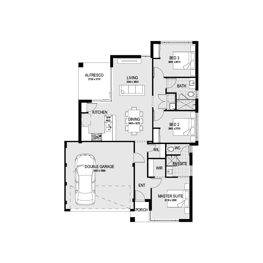 The Swan floorplan