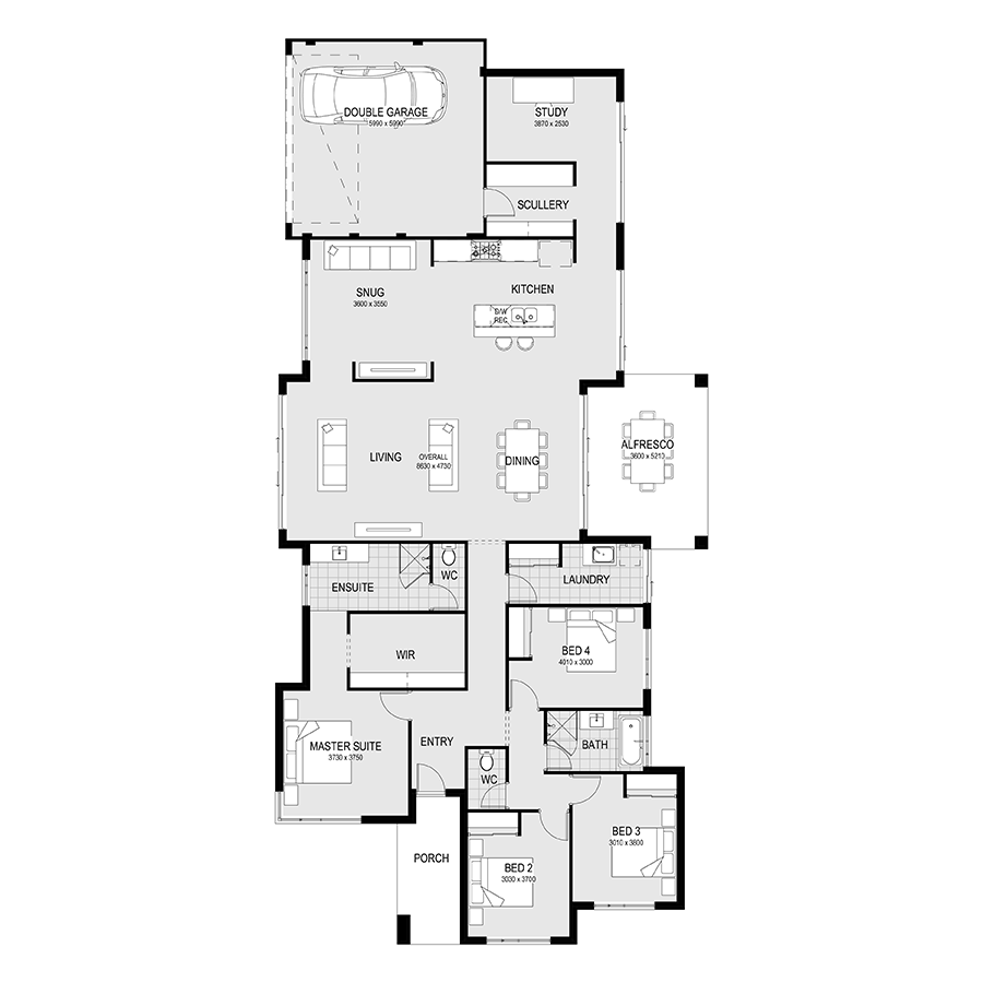 The Montebello floorplan