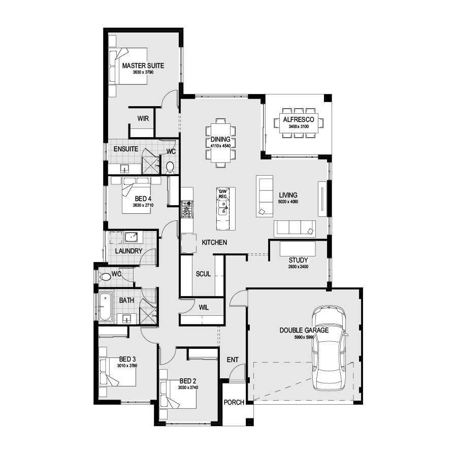 The Hillier floorplan