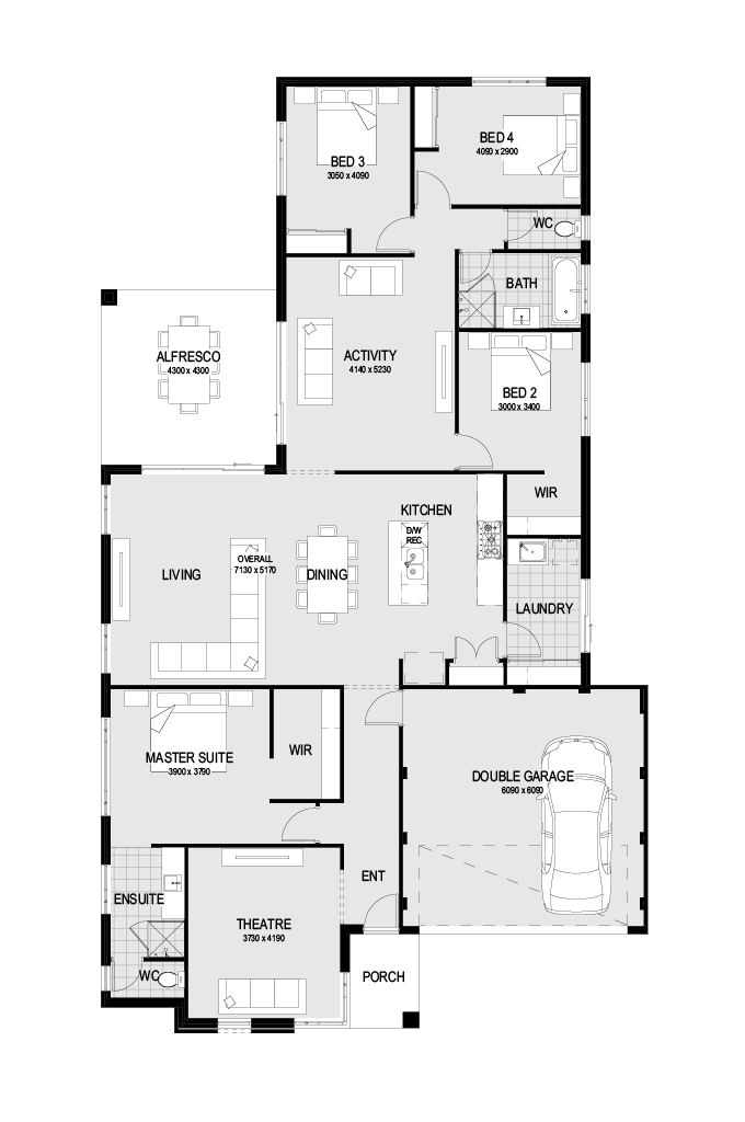 The Harvey floorplan