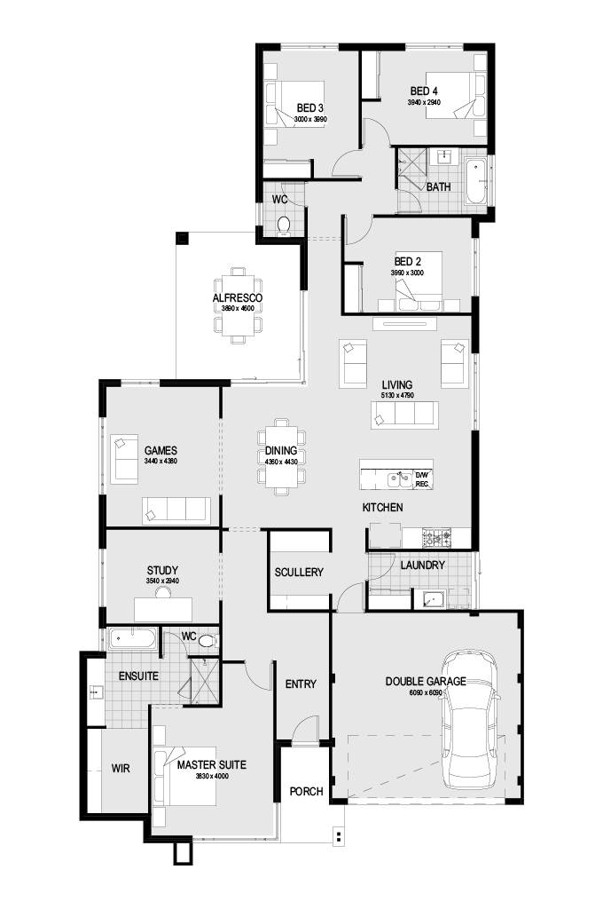 The Prevelly floorplan