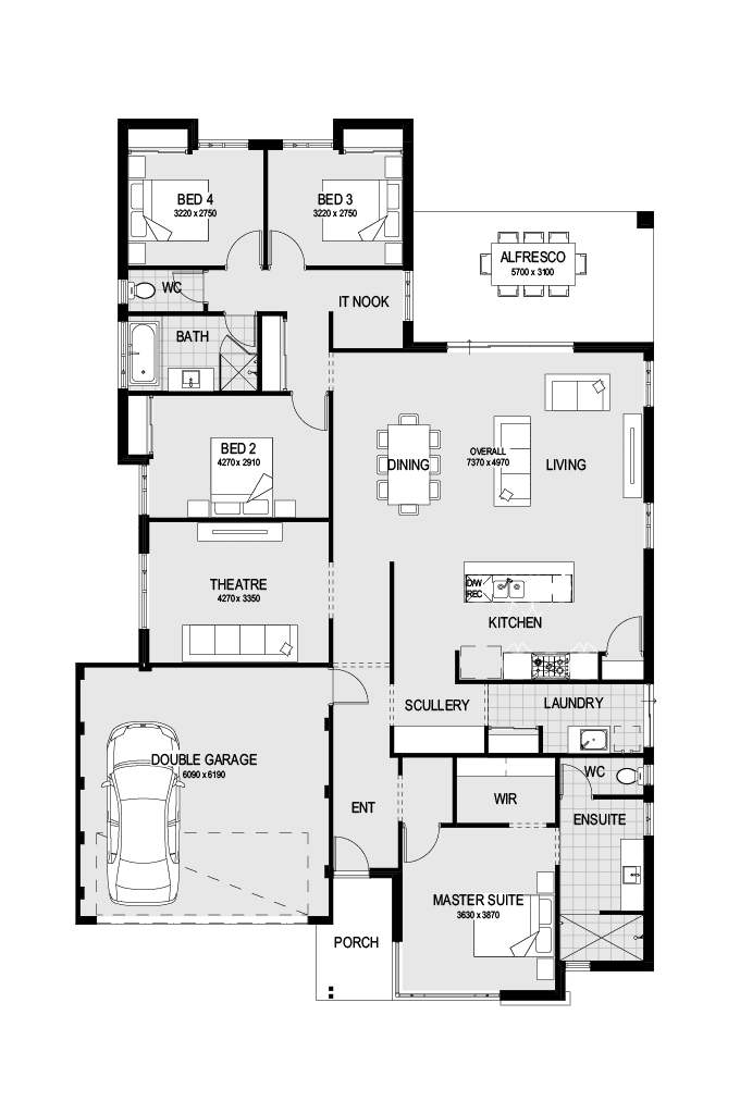 The Leighton floorplan